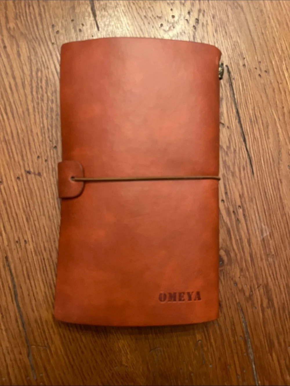 Leather Floral Butterfly Journal - Burnt Orange
